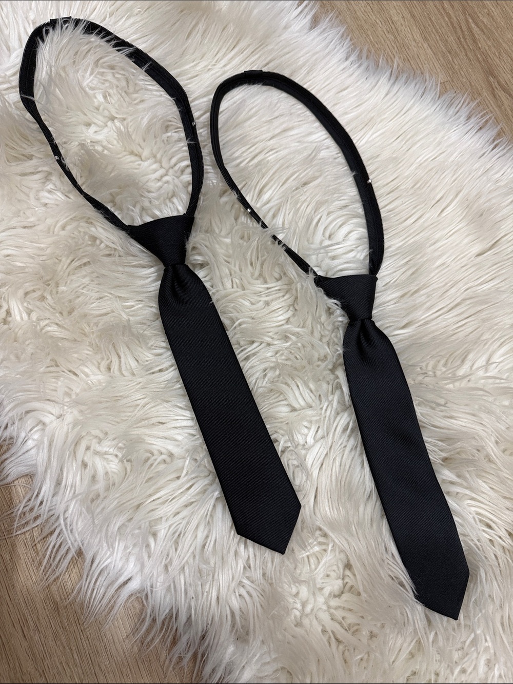Cat & Jack Black Pre-Tied Neck Ties Set